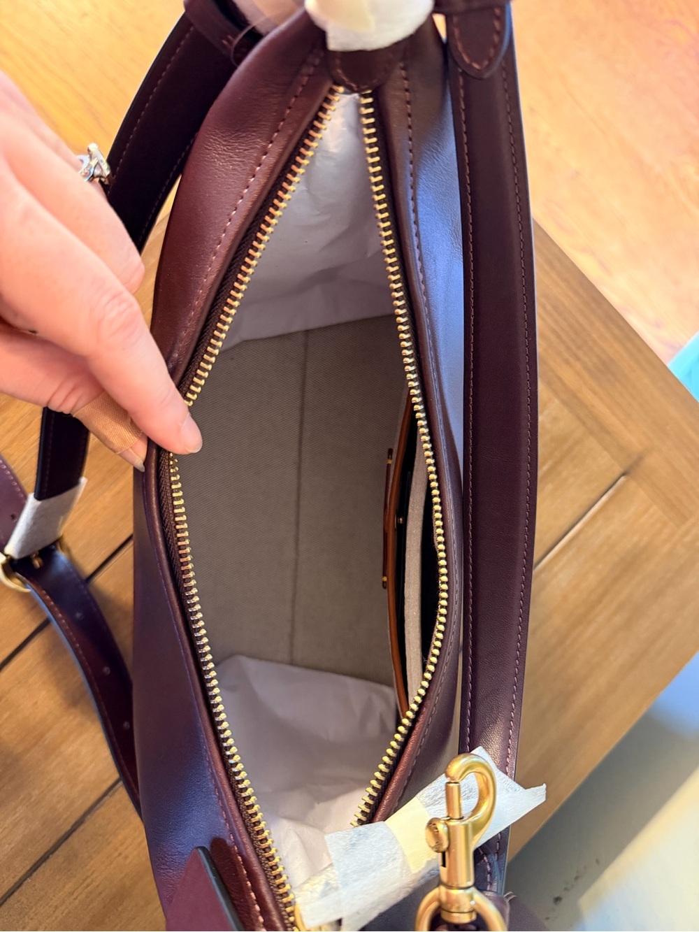 Coach Juliet Shoulder Bag - Black Currant - Picture 5 of 10